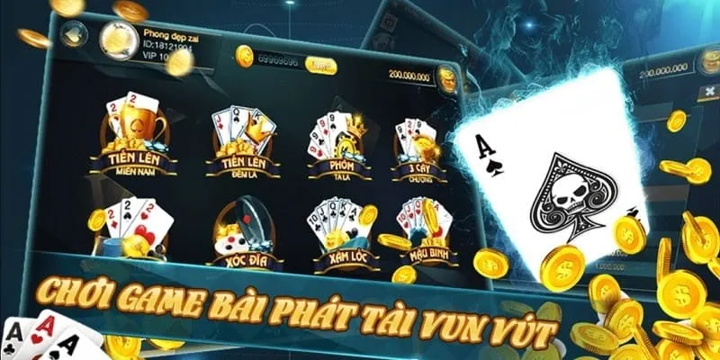 Những game bài “ăn khách” hàng đầu tại nhà cái 